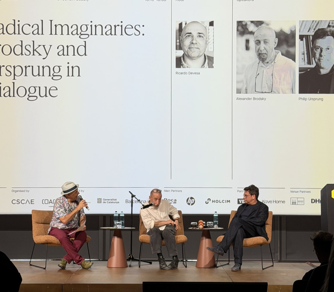 Panelists discussing radical architectural imaginaries at UIA 2026.